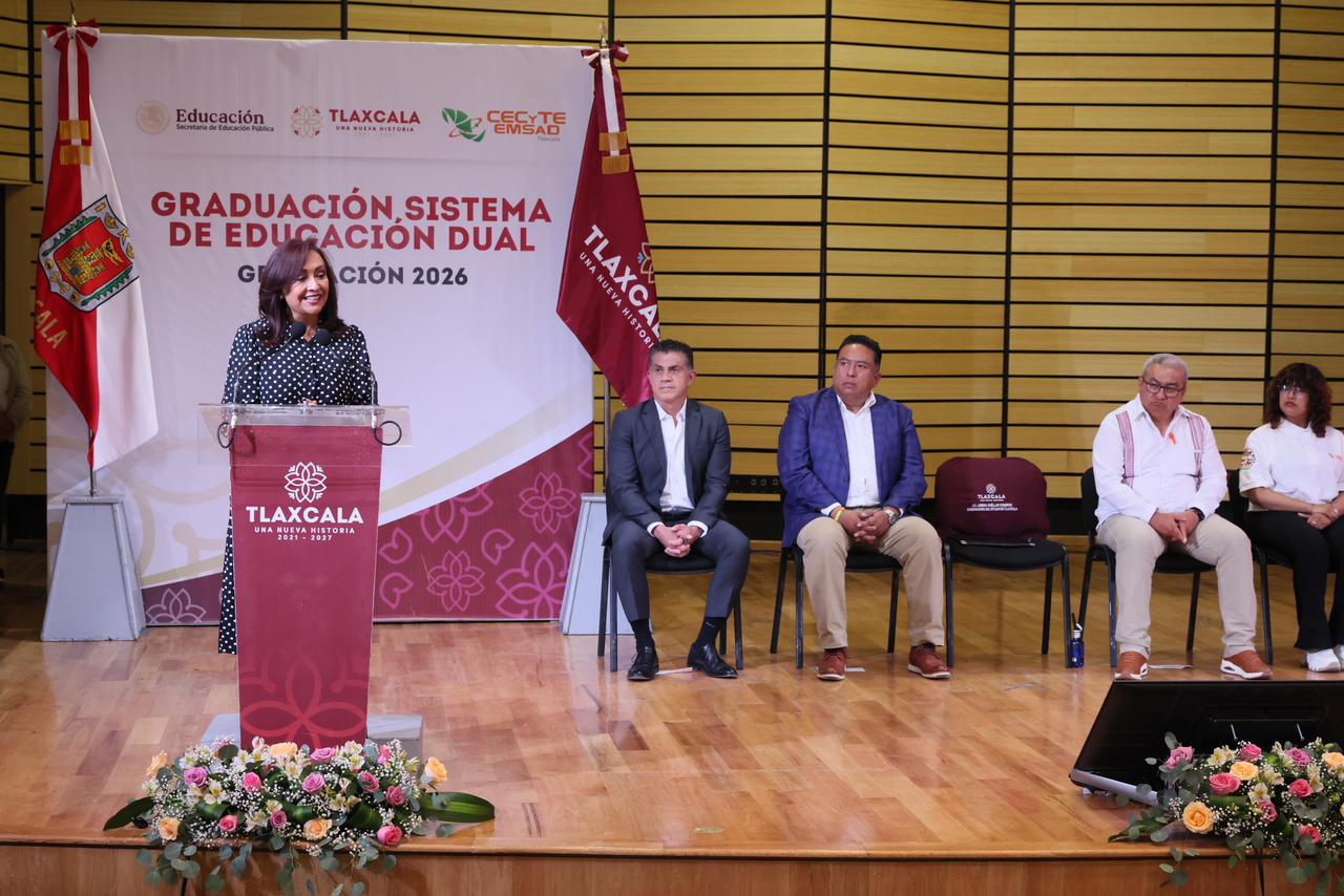 Encabeza gobernadora graduación de 90 estudiantes del Sistema Educación Dual del CECyTE-EMSaD